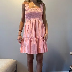 Abercrombie Pink Cotton Flowy Dress